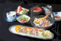 Rolling out sushi, tempura combos