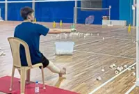 Tze Yong returns to light training, gets good support from coach