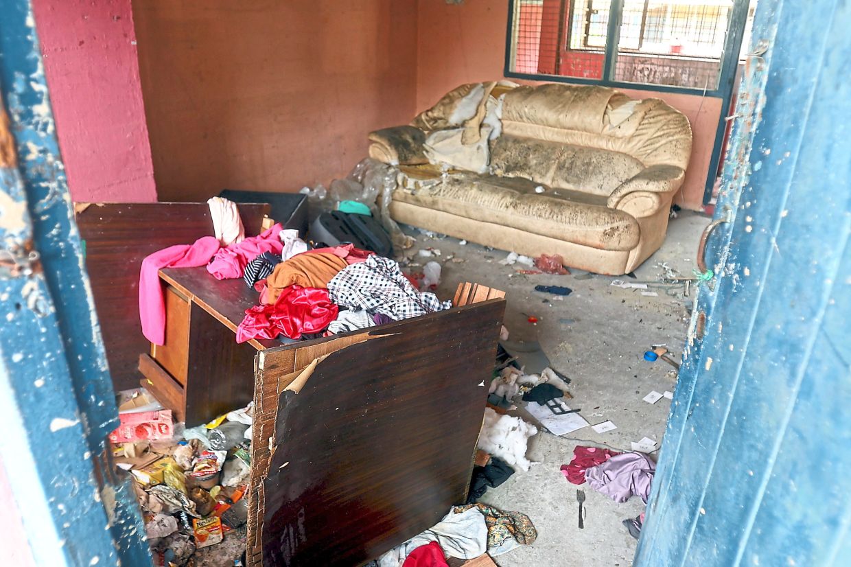 Some of the empty units at Waller Court Flats are in a mess and have become drug haunts, posing a safety concern to residents.