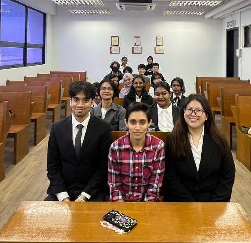 Law students attending a mooting workshop designed to enhance their practical advocacy skills through hands-on experience.