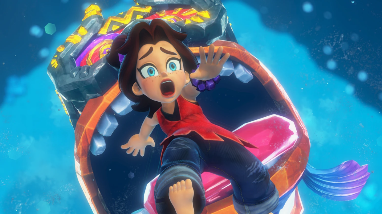 While mining, Donkey Kong comes across a talking rock that turns out to be a 13-year-old girl named Pauline, who is mixed up with the villainous Void King.