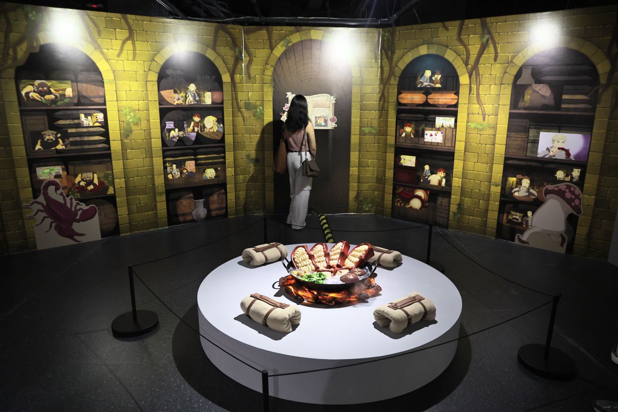 A view of the Ryoko Kui and 'Delicious In Dungeon' exhibition at Incubase Arena, Fahrenheit88, Kuala Lumpur. Photo: The Star/Azman Ghani