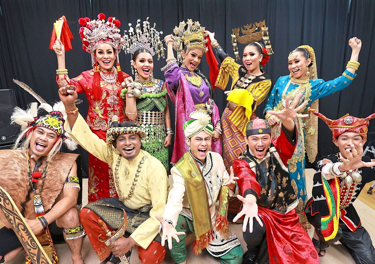 Dancers from the DBKL cultural troupe in. traditional costumes, embodying the vibrant spirit of Malaysia\'s multicultural heritage.—KAMARUL ARIFFIN/TheStar

