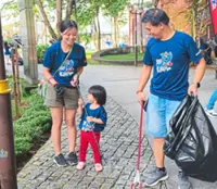 No broom too big for toddler joining 1,000 volunteers in Johor Baru cleanup