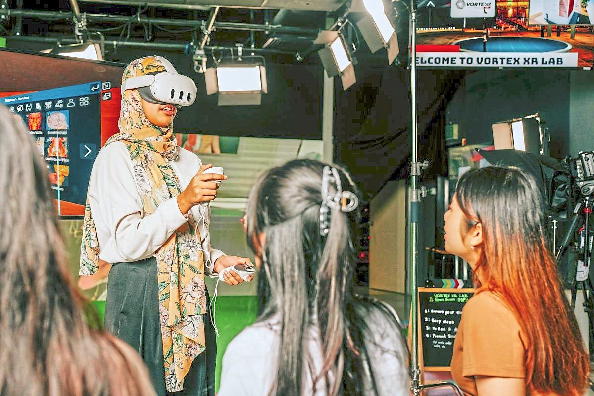 Students also benefit from immersive learning experiences, such as exploring the human brain through Taylor’s VORTEX XR lab, which incorporates augmented, virtual, and mixed reality technologies