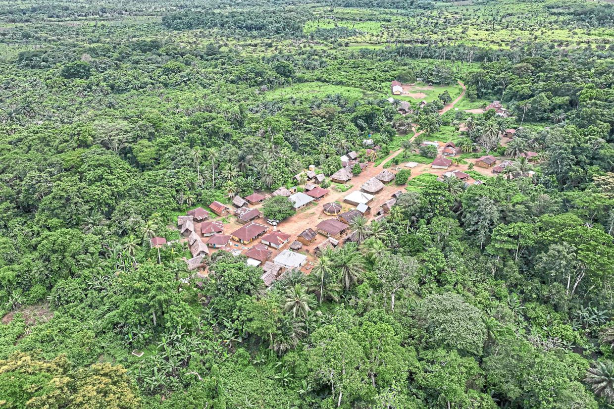The Tiwai Island Wildlife Sanctuary in Sierra Leone.