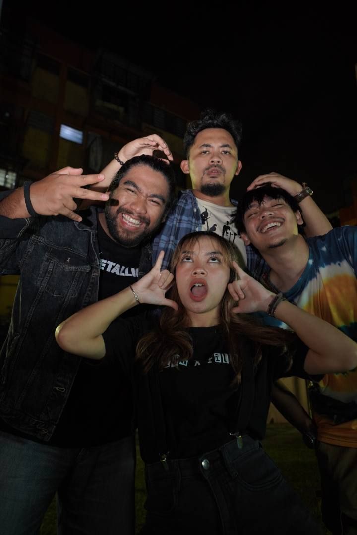 Acahart Studio’s 'Kita Tak Mati' stars (clockwise, top) Fattah Fawzy, Azizi Nazril, Syura Azmi and Ajiq Bakaruddin as adopted siblings. Photo: Acahart Studio