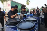 Penang cops destroy over 120kg of seized drugs
