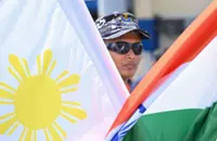 India and the Philippines stage a joint sail and naval drill in the disputed South China Sea