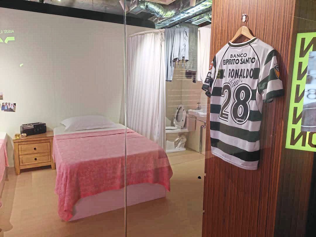 A replica of a young Ronaldo’s room from his Sporting Lisbon days. – DARYL GOH/The Star