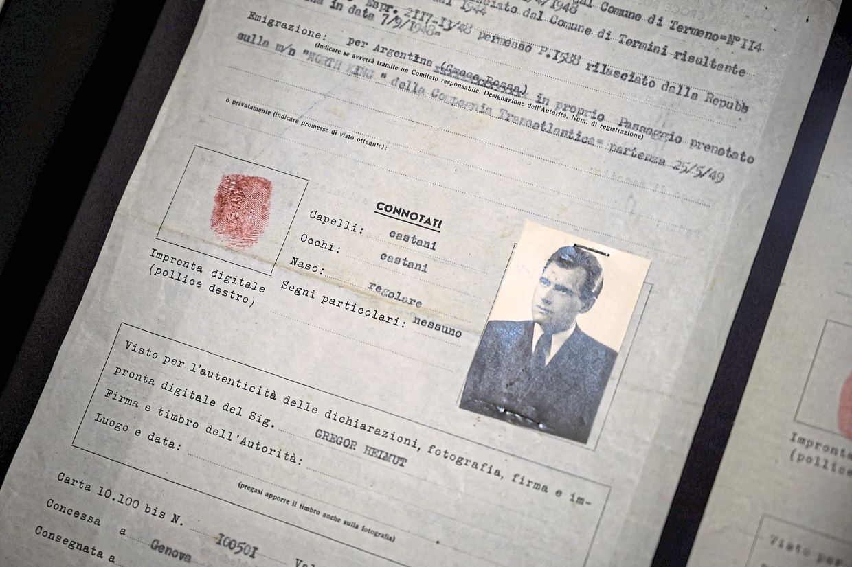 A passport in the name of Helmut Gregor, who was actually Nazi war criminal Josef Mengele – a physician who conducted inhumane experiments on prisoners in the Auschwitz concentration camp in repudiation of the Hippocractic Oath. — Photos: AFP filepic