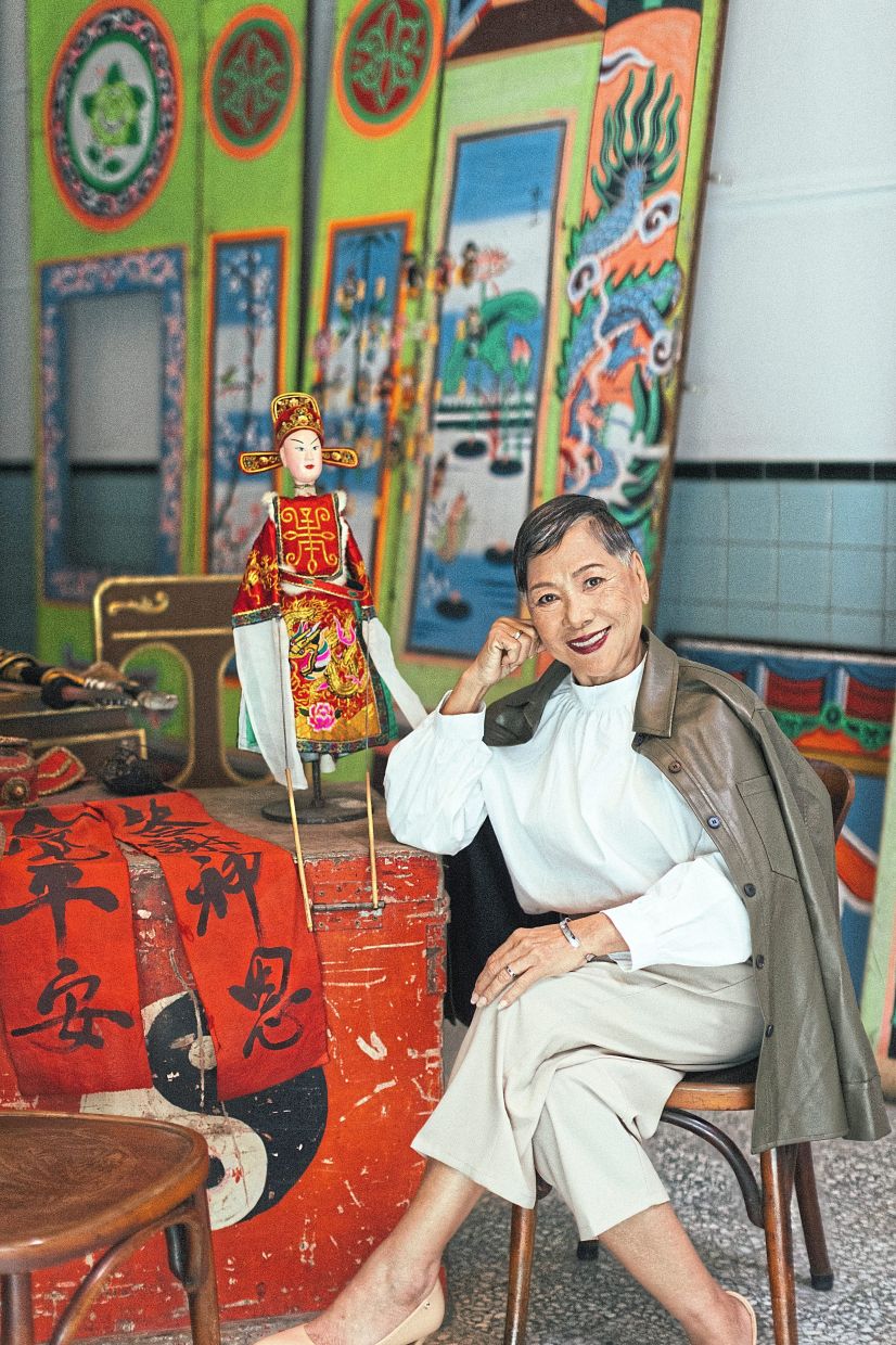 Toh Ai Hwa, matriarch of the Goh family and Teochew performing arts master.