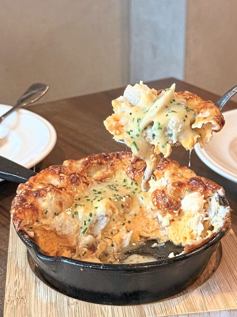 The souffle cheese omelette is a slow burner whose charms creep up on you. — Cafe Bistrot David