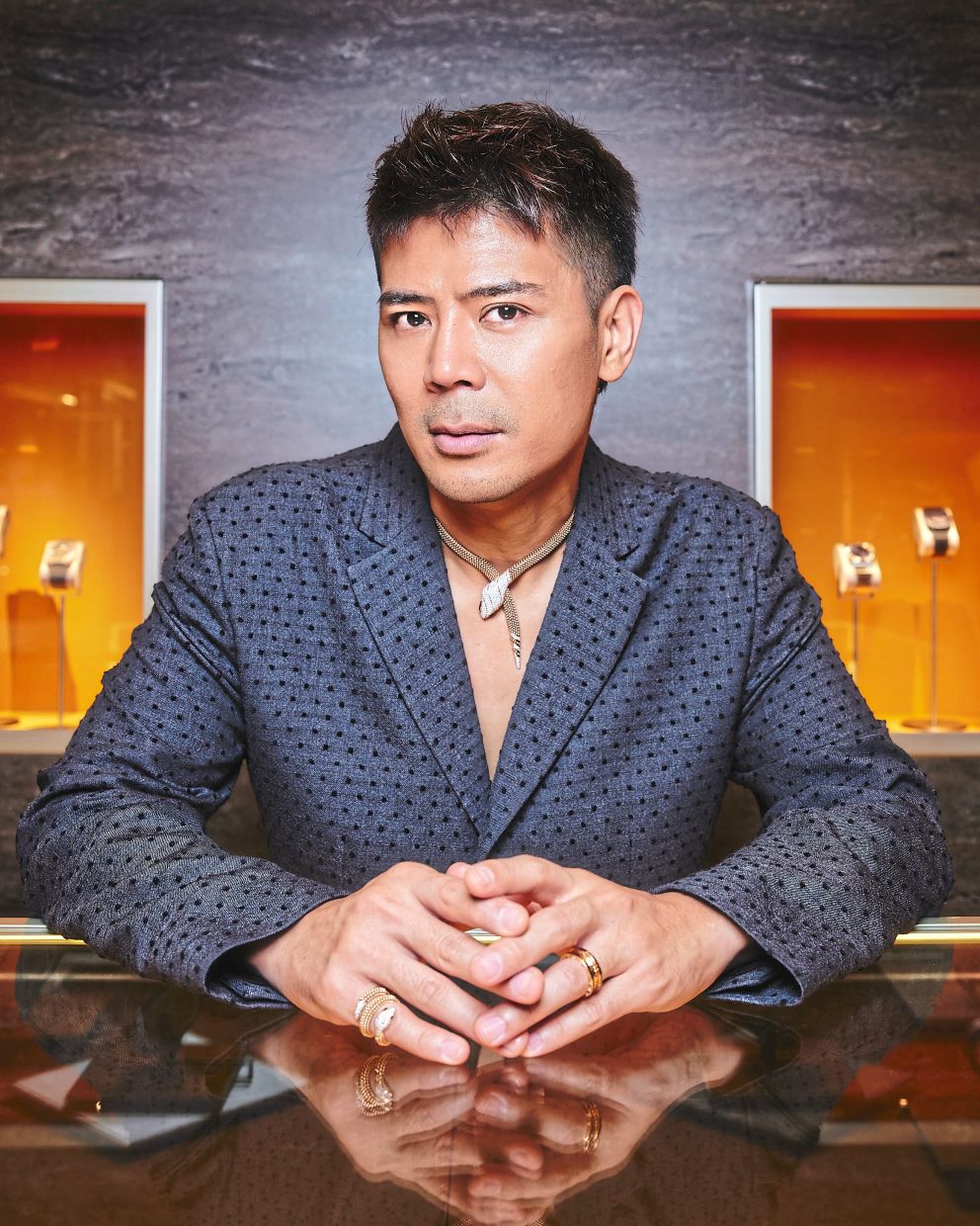 Awal thinks there is still room for growth when it comes to the men’s fashion scene here in Malaysia. Photo: Bulgari