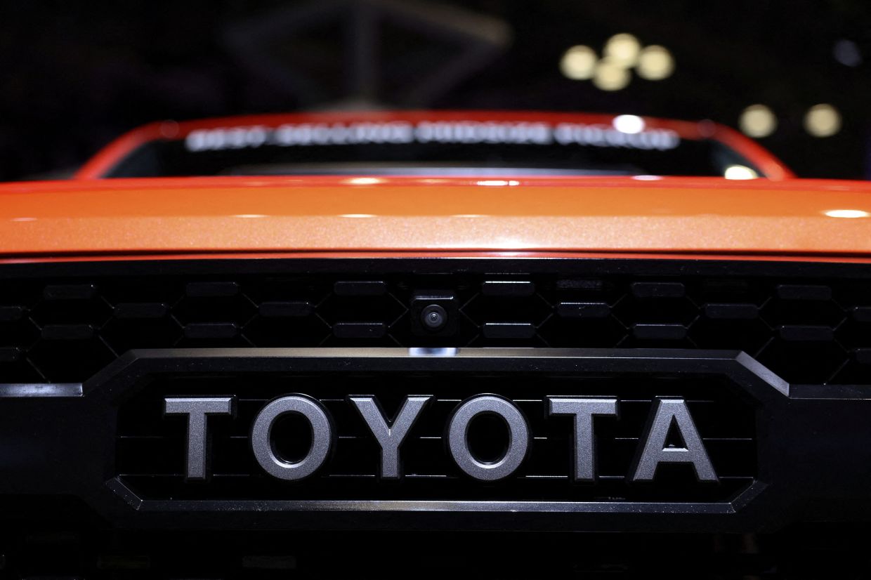 A Toyota Tacoma is seen during the New York International Auto Show, in Manhattan, New York City, US, April 5, 2023. - Reuters