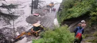 Indian helicopters rescue people stranded by flooding in Himalayan state