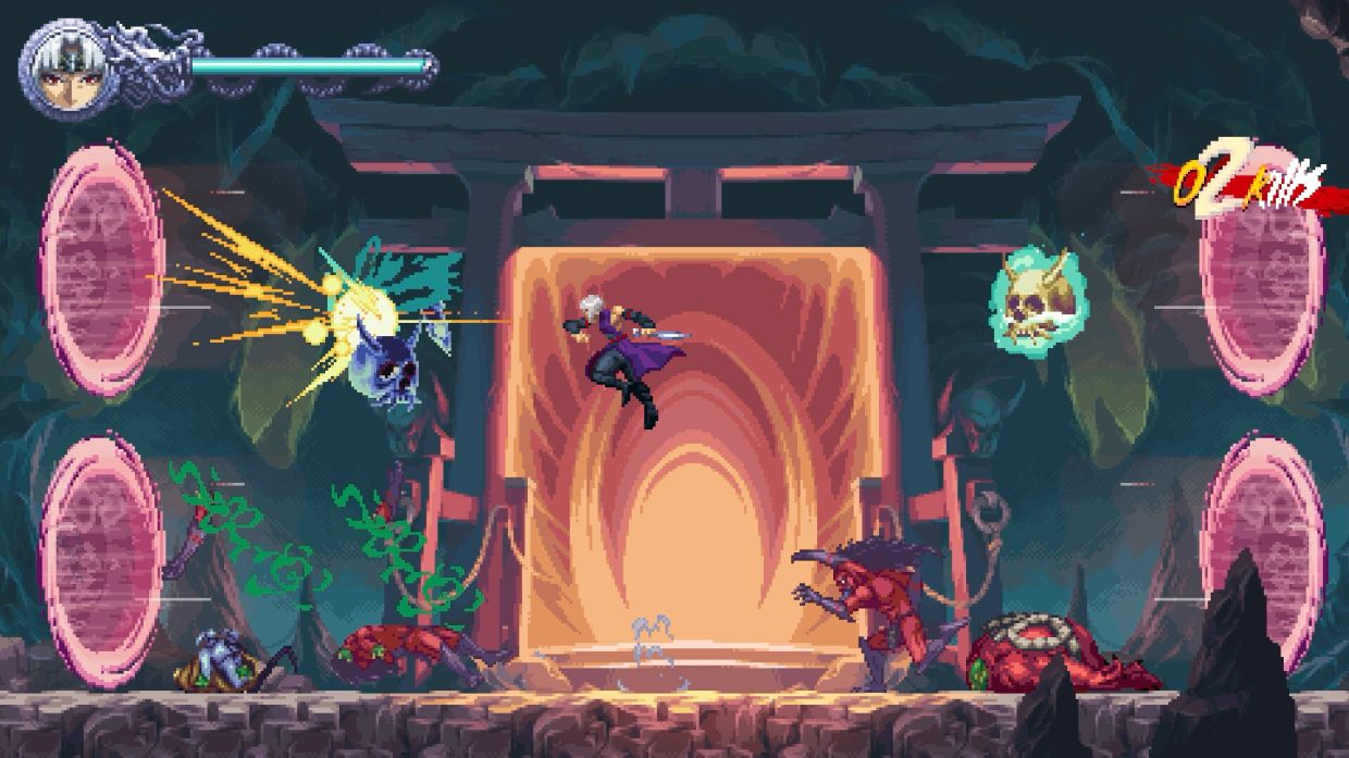 The platforming is easy at first as players adjust to the pace, but it quickly grows more difficult as the developers layer in combat with the platforming.