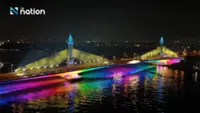Celebrate Thai Queen Sirikit's birthday with illuminated bridges across the Chao Phraya River