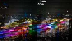 Celebrate Thai Queen Sirikit's birthday with illuminated bridges across the Chao Phraya River