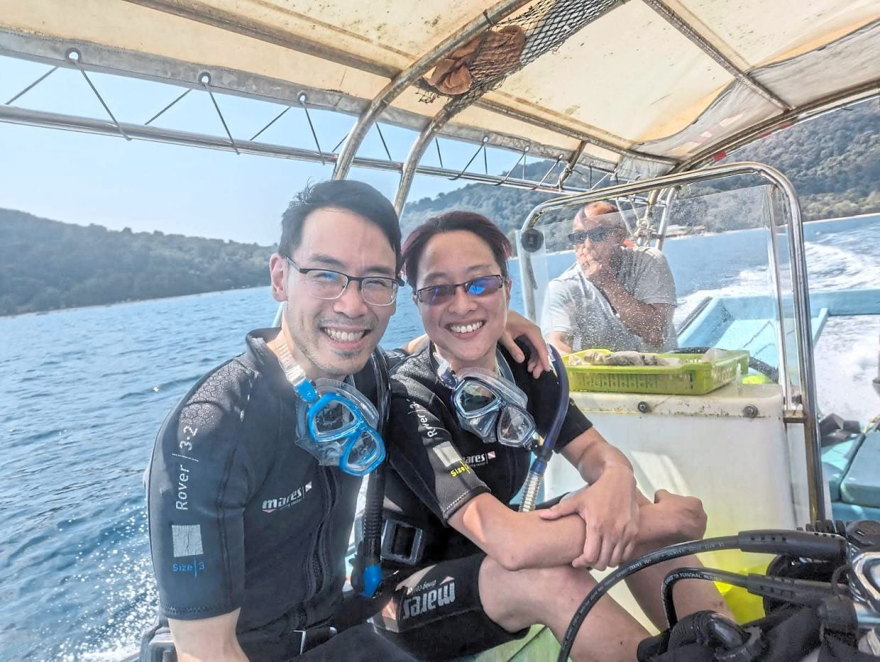 Diving is a passion shared by both Ling (right) and Mew.