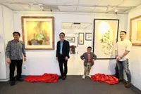 Father-son duo unite for first art exhibition