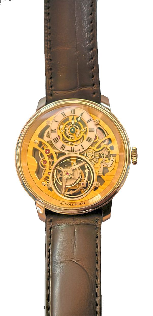 Arnold & Son Ultrathin Tourbillon Skeleton Platinum.