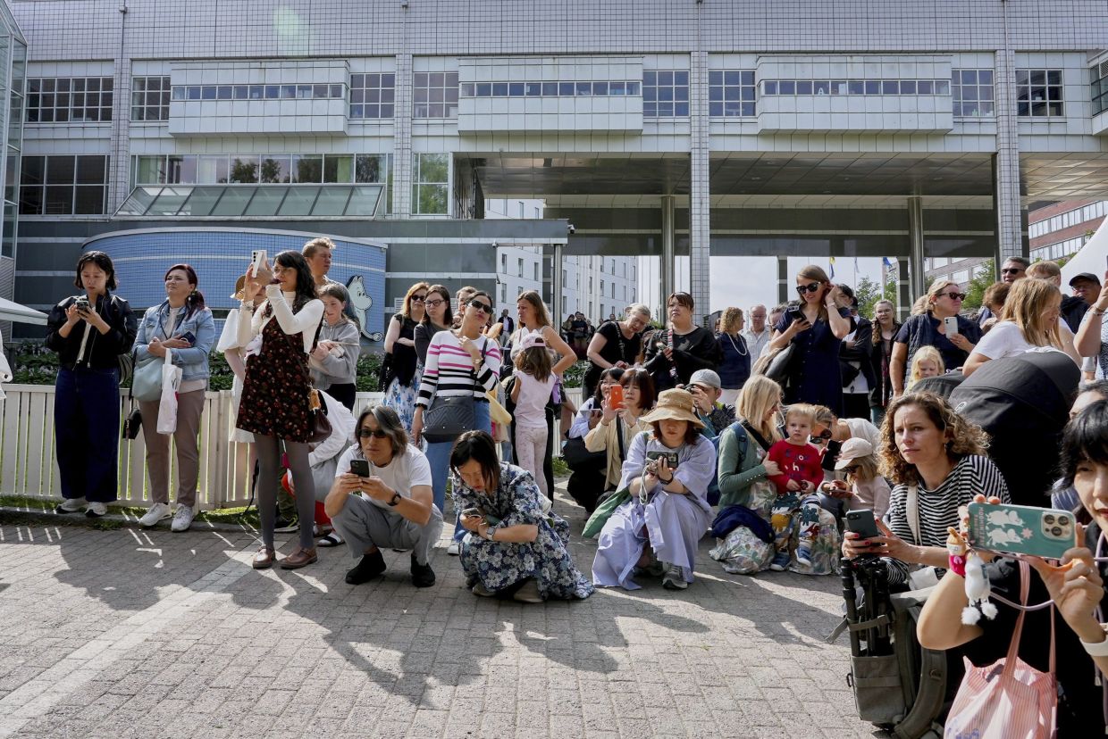 Finland Moomins Fans celebrate the 80th anniversary of the Moomins.
