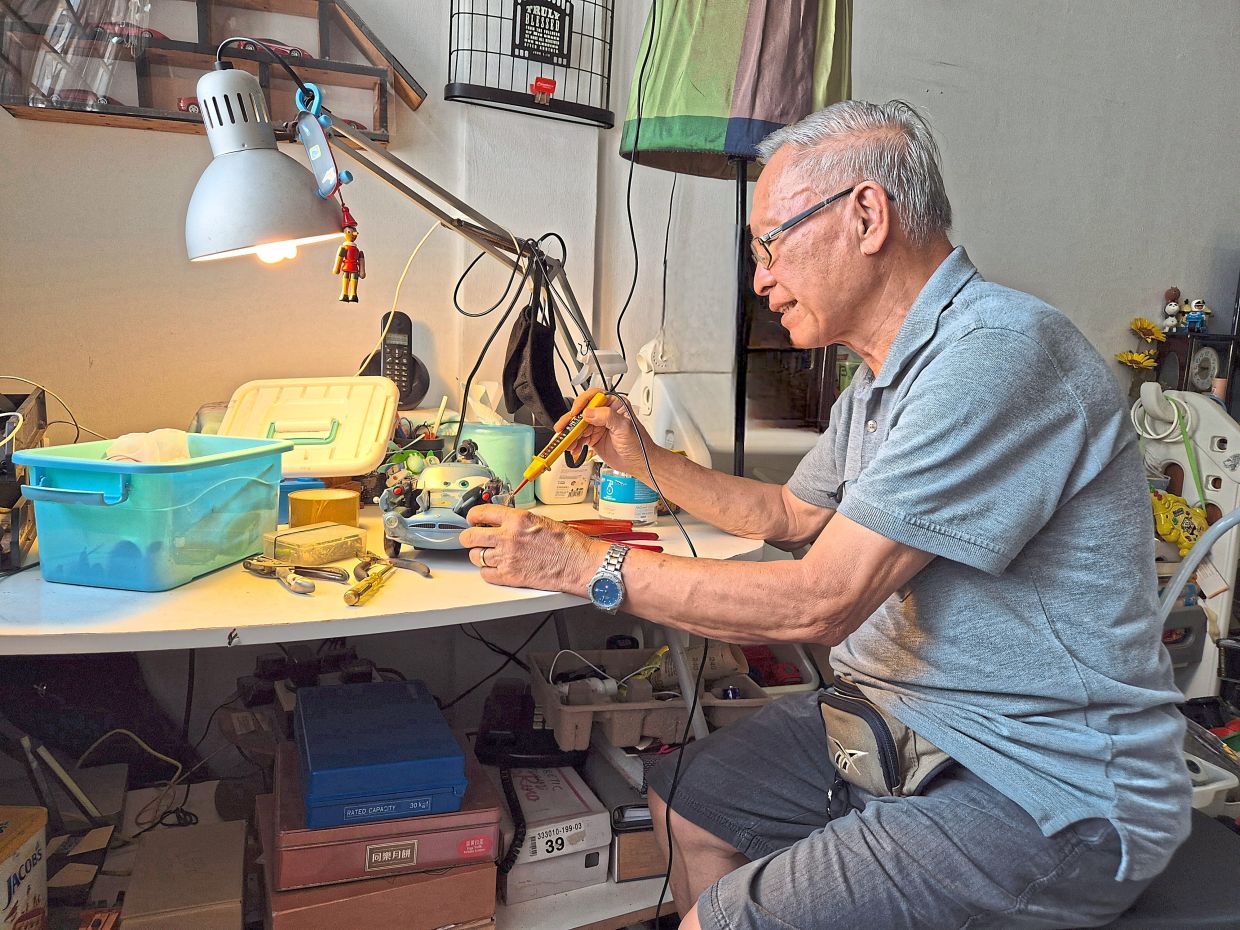 When I open up a toy, I can see the wires – I know how the circuit works and and where the power flows,' says Tan. Photo: The Star/Sheela Chandran