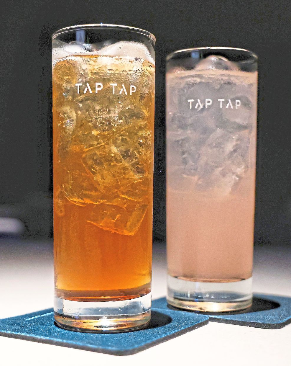 Taiwan’s Winter Melon Tea (left) and Sakura High.