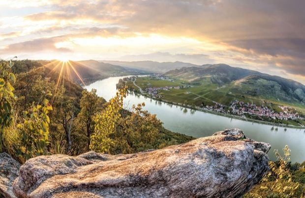 Cruise through the Wachau Valley, a Unesco-listed gem known for its vineyards and stunning landscapes on Trafalgar’s Best of the Danube tour.