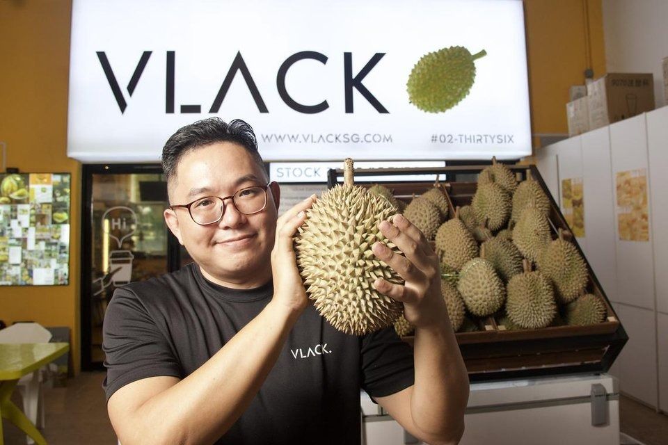 Tony Seah’s shop, Vlack Durian, is located at an industrial space in Bukit Batok. - Photo: ST