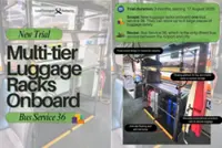 Airport-bound public bus in Singapore to be fitted with luggage rack in three-month trial: Land Transport Authority
