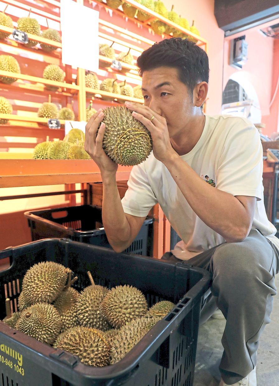 In the future, Ang hopes to establish a durian university where people can train to become professional durian tasters. — SAMUEL ONG/The Star