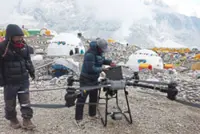 Drones help remove waste and carry loads in the Himalayas