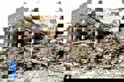Entire villages under rubble