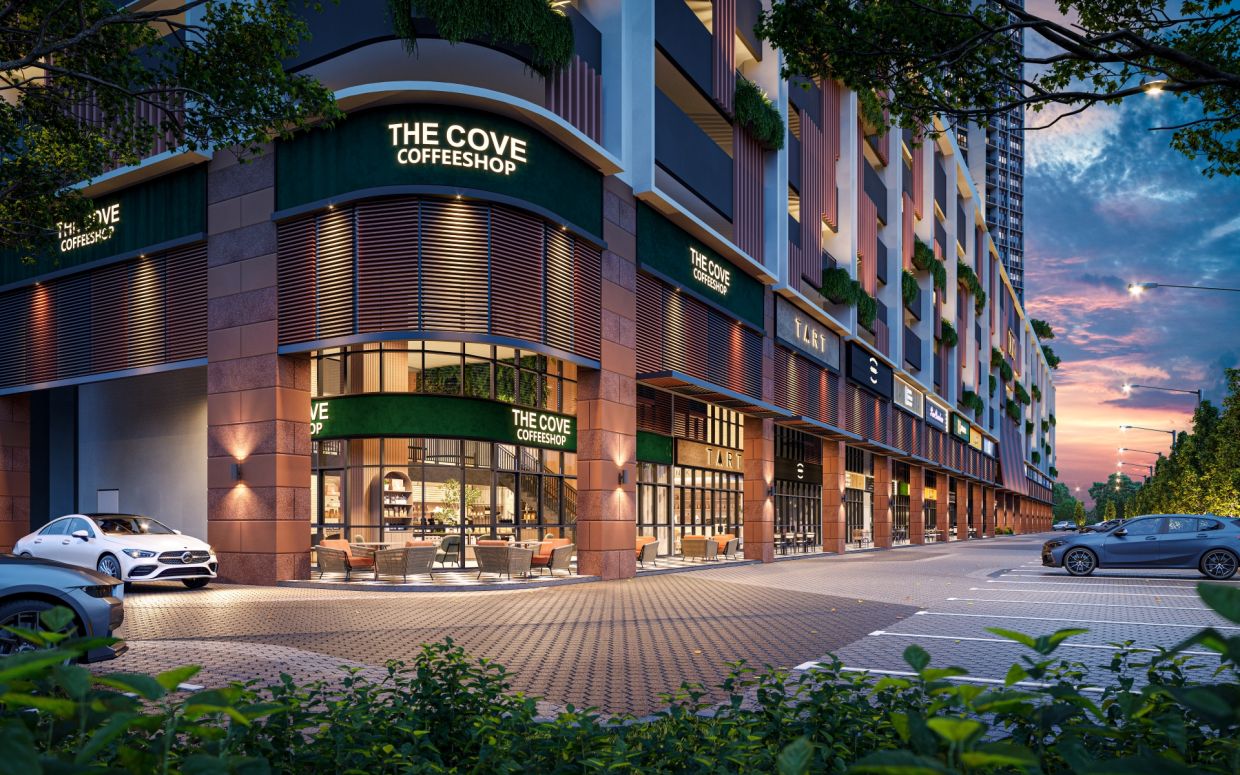 Artist impression: Amenities such as F&B eateries, grocery stores and retail outlets are within walking distance from The Straits View DUO.