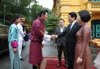 Vietnam president hosts welcome ceremony for King and Queen of Bhutan