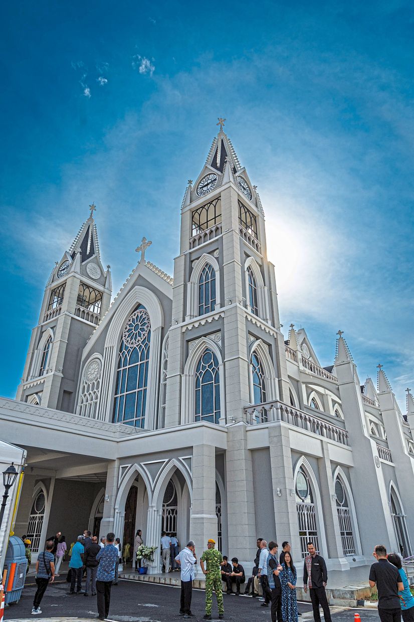 The new Gothic-style St Peter’s Church in Kuching is a landmark of Sarawak’s religious harmony.