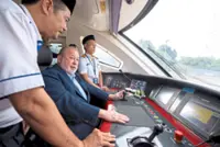 King test-drives ETS from KL to Rawang