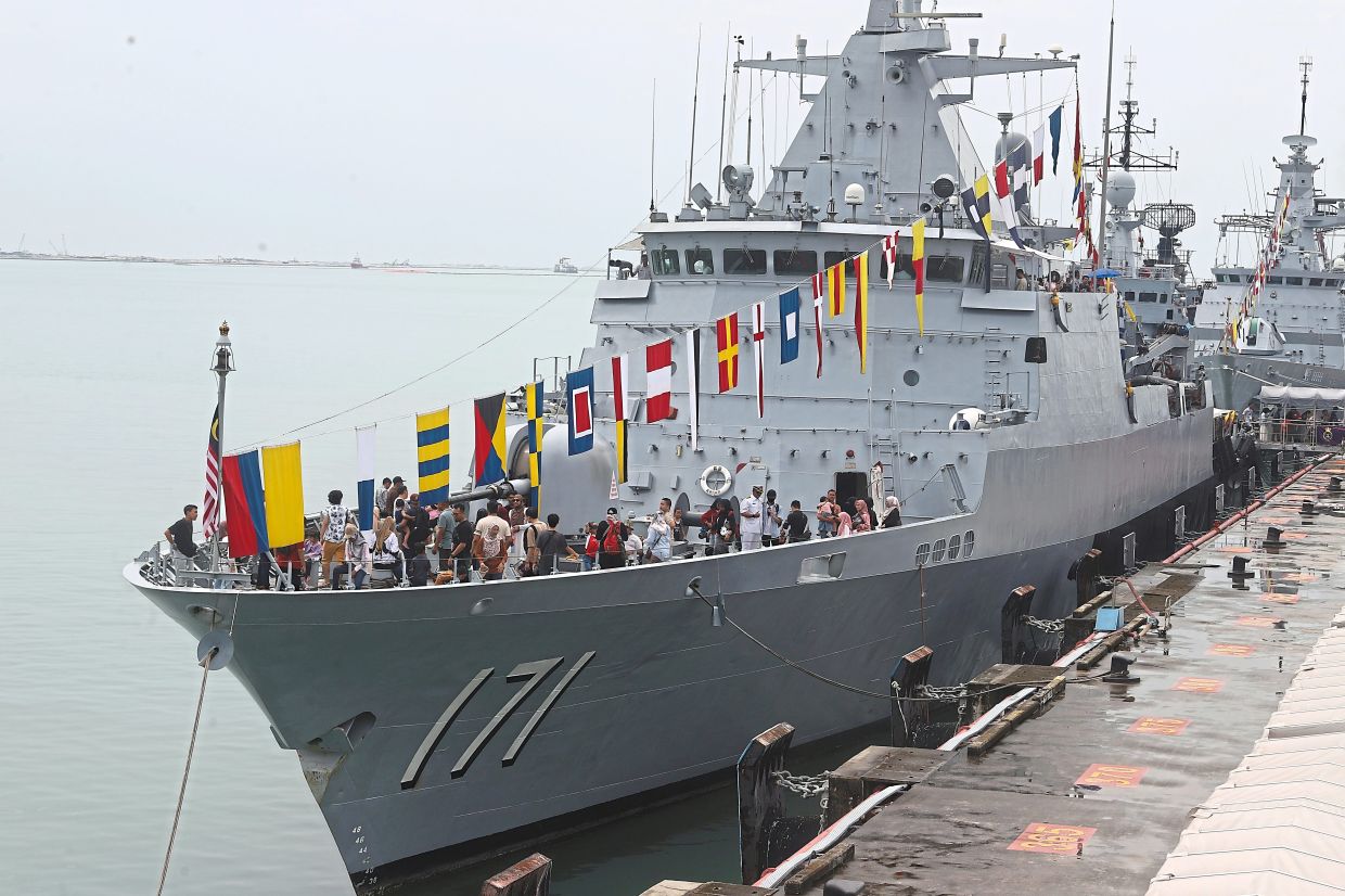 RMN’s KD Kedah among warships from the region congregating in Penang.