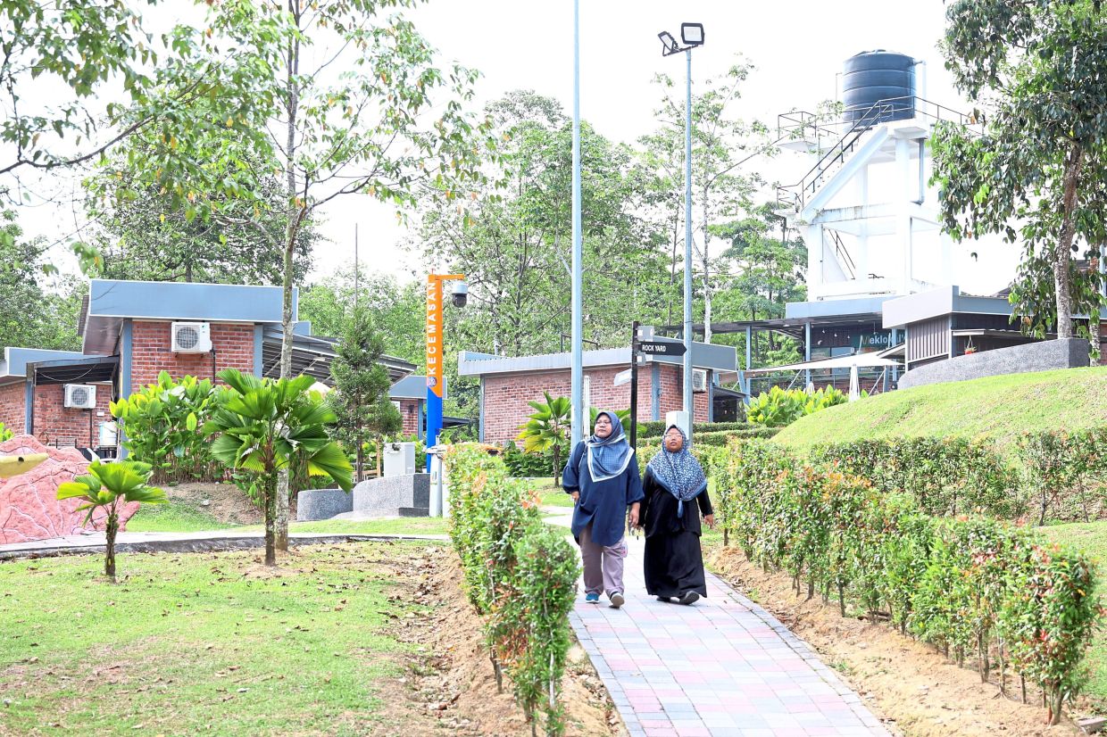 Visitors taking a walk at Johor Baru TMIYC, the first of such centres established in Johor. — Photos: RHEMA SENG and THOMAS YONG/The Star