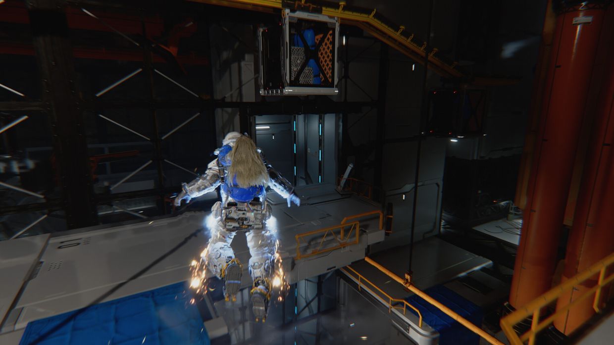 As Hugh, I faced a mission to activate the main power generator on this base, but to do that, I had to unlock nodes, and running through the area offered a quick overview of Hugh and Diana’s abilities.