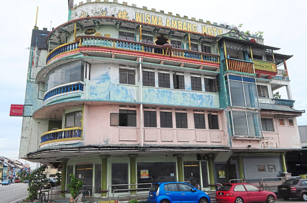 The abandoned Wisma Ambang Motif building in Ipoh recently appeared on a TikTok video. — Filepic
