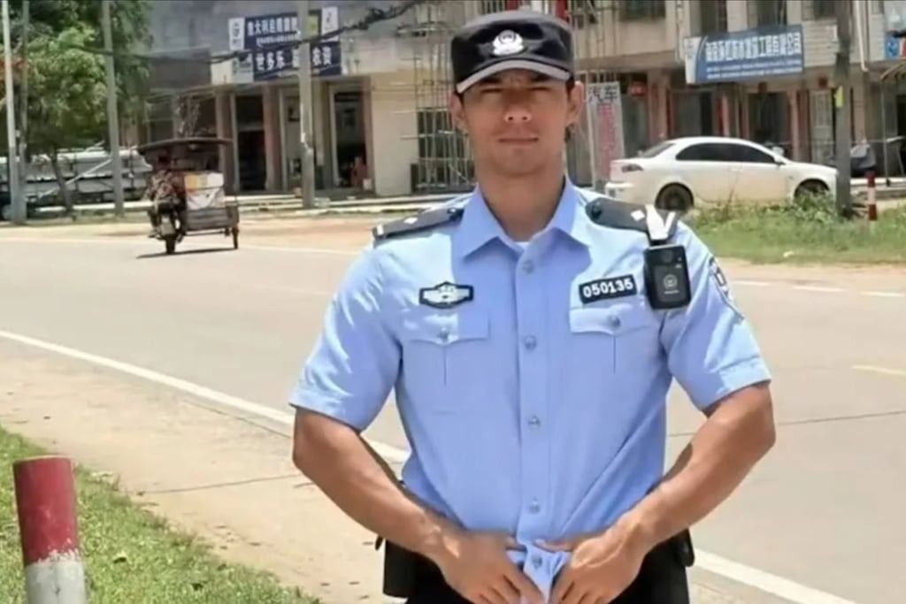 As a member of the Wanning Public Security Bureau, Officer Li is dedicated to serving and protecting the community. - Photo: Handout