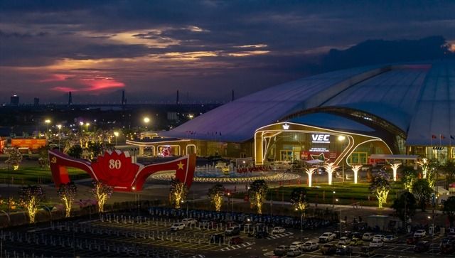 A view of the the Kim Quy Exhibition Hall in the Việt Nam Exposition Centre where many activities will take place during the National Achievements Exhibition. - Photo: courtesy of the VEC