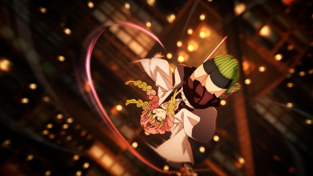 Infinity Castle blends three- dimensional computer-generated imagery with hand-drawn animation.