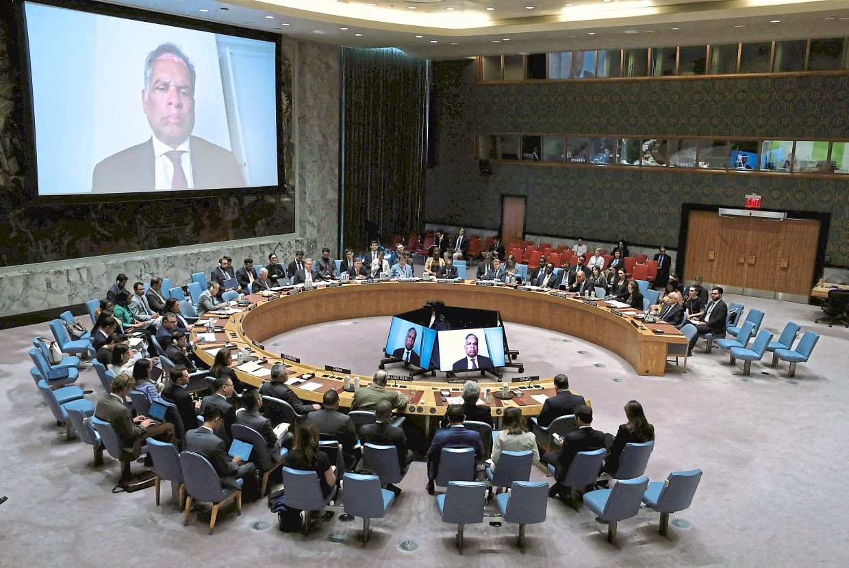 The US, and only the US, has vetoed the permanent membership of Palestine in the UN. — AFP