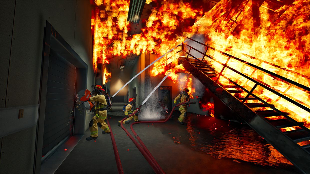 Firefighting Simulator has a Sept 9 release, and promises a grounded firefighting experience in a fictional American city. — Astragon Entertainment/Weltenbauer