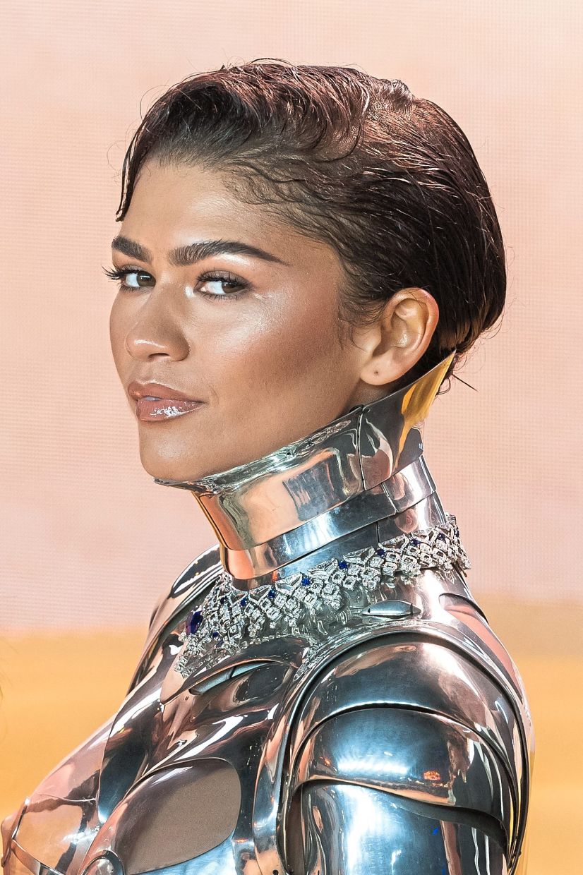 Zendaya is remembered for embracing futuristic style on the 'Dune' press tours. Photo: AFP