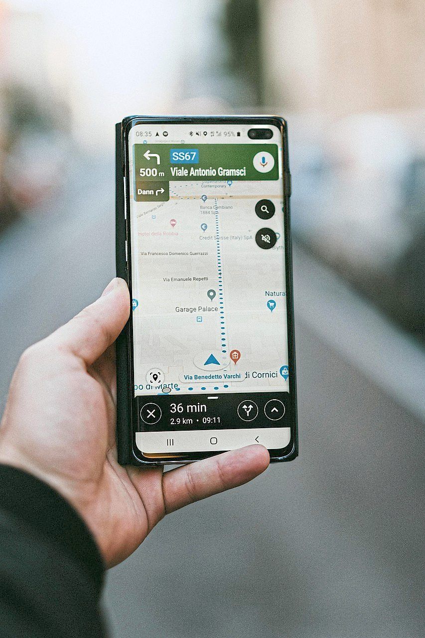 Today, most drivers and travellers use navigation apps on their smartphones or devices. — Pixabay